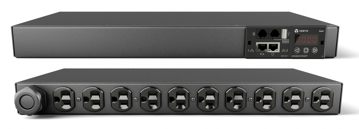 Vertiv Geist MN03E1R0-10D203-2ST5A0H10-S power distribution unit (PDU) 10 AC outlet(s) 0U Black