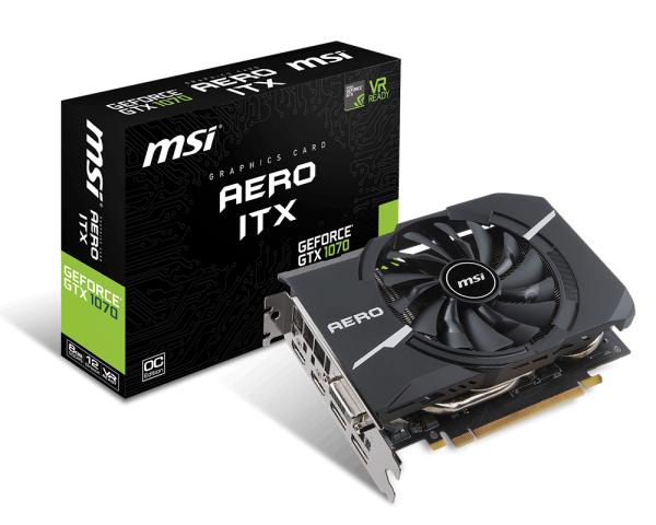 MSI V330-090R graphics card GeForce GTX 1070 GDDR5