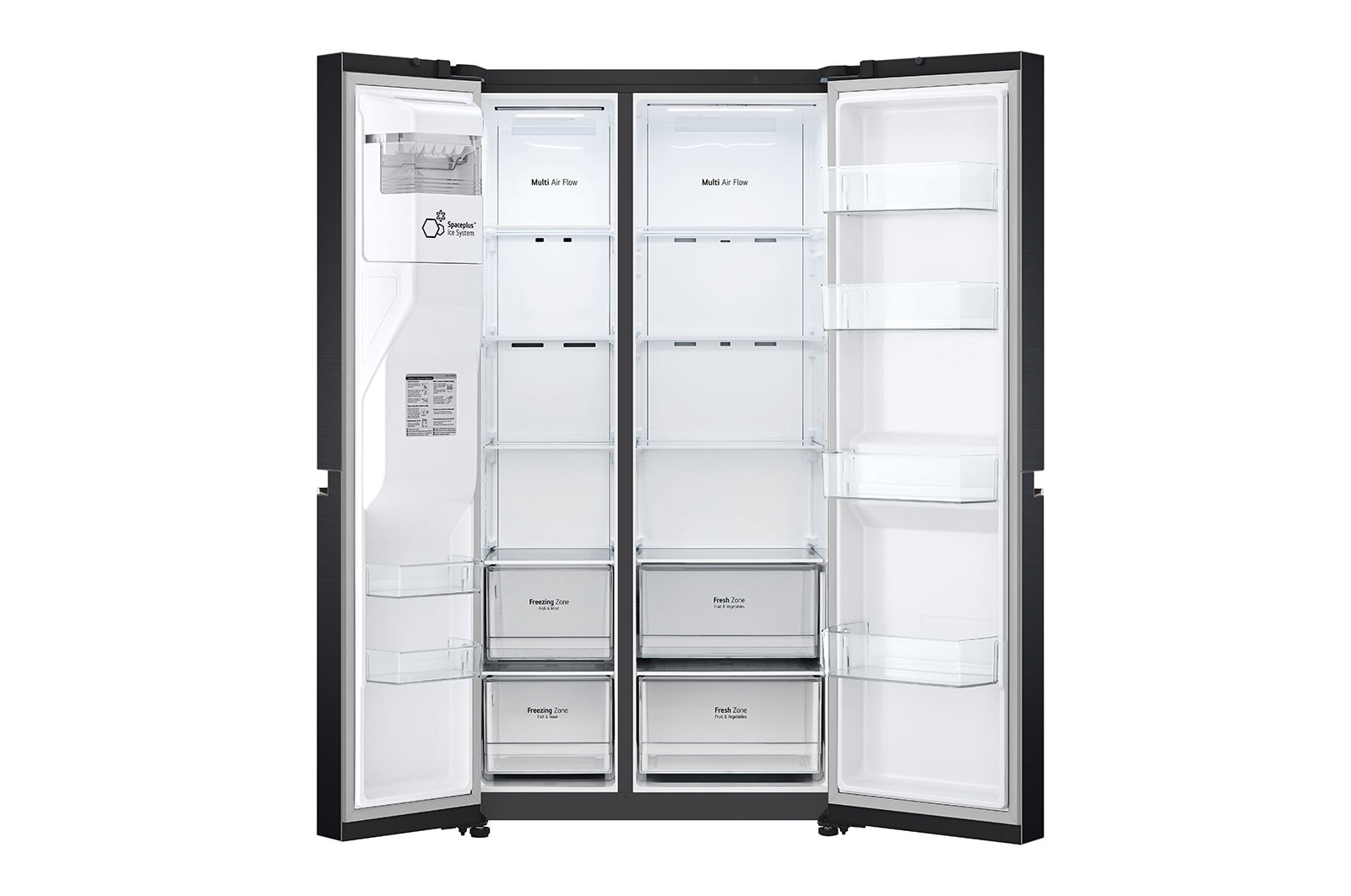 LG GSLV70MCTE side-by-side refrigerator Freestanding – image 4