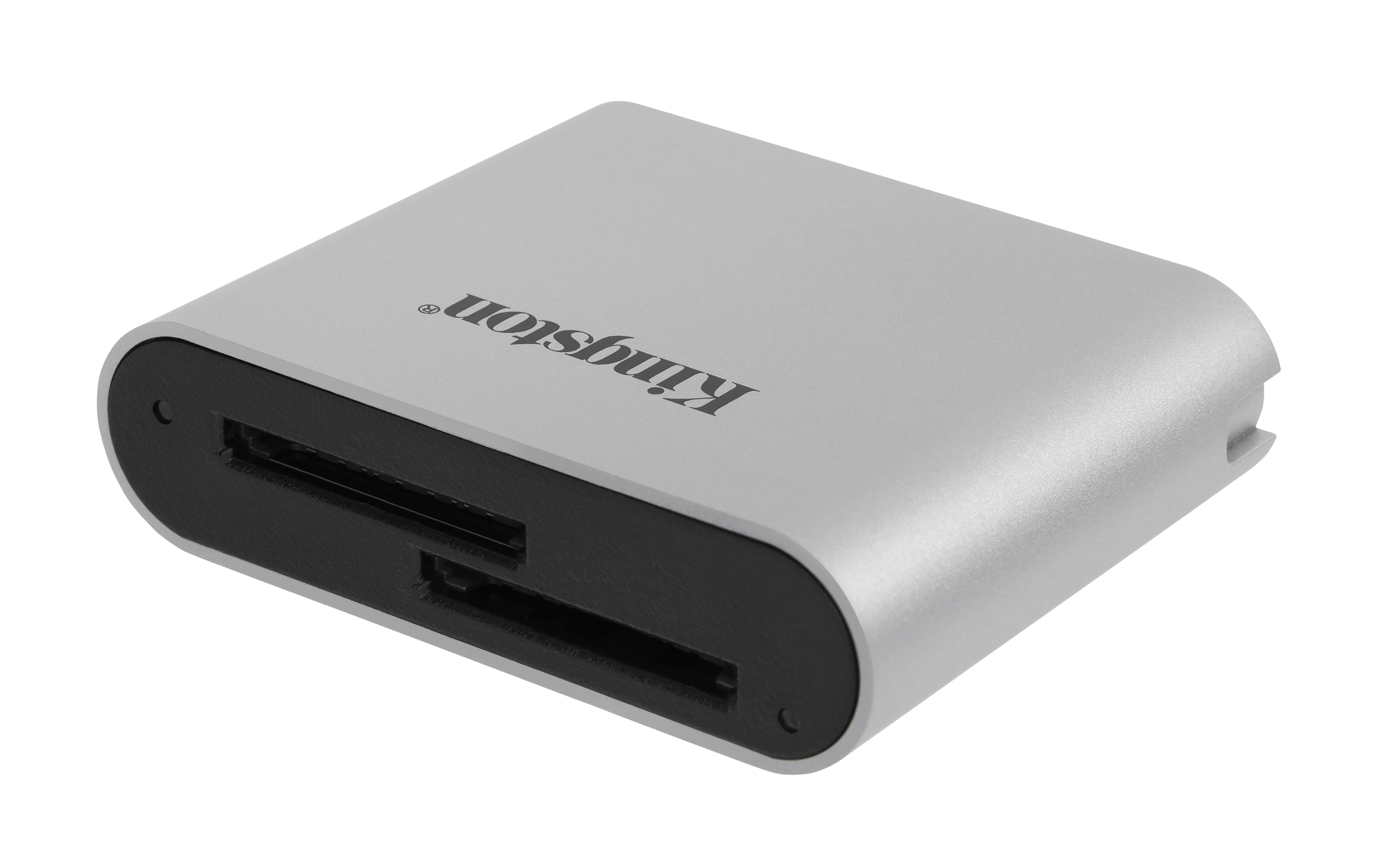 Lector de Tarjetas Kingston Workflow SD Reader - 2 Tarjetas SD - USB 3.2 - Negro con Plata - WFS-SD