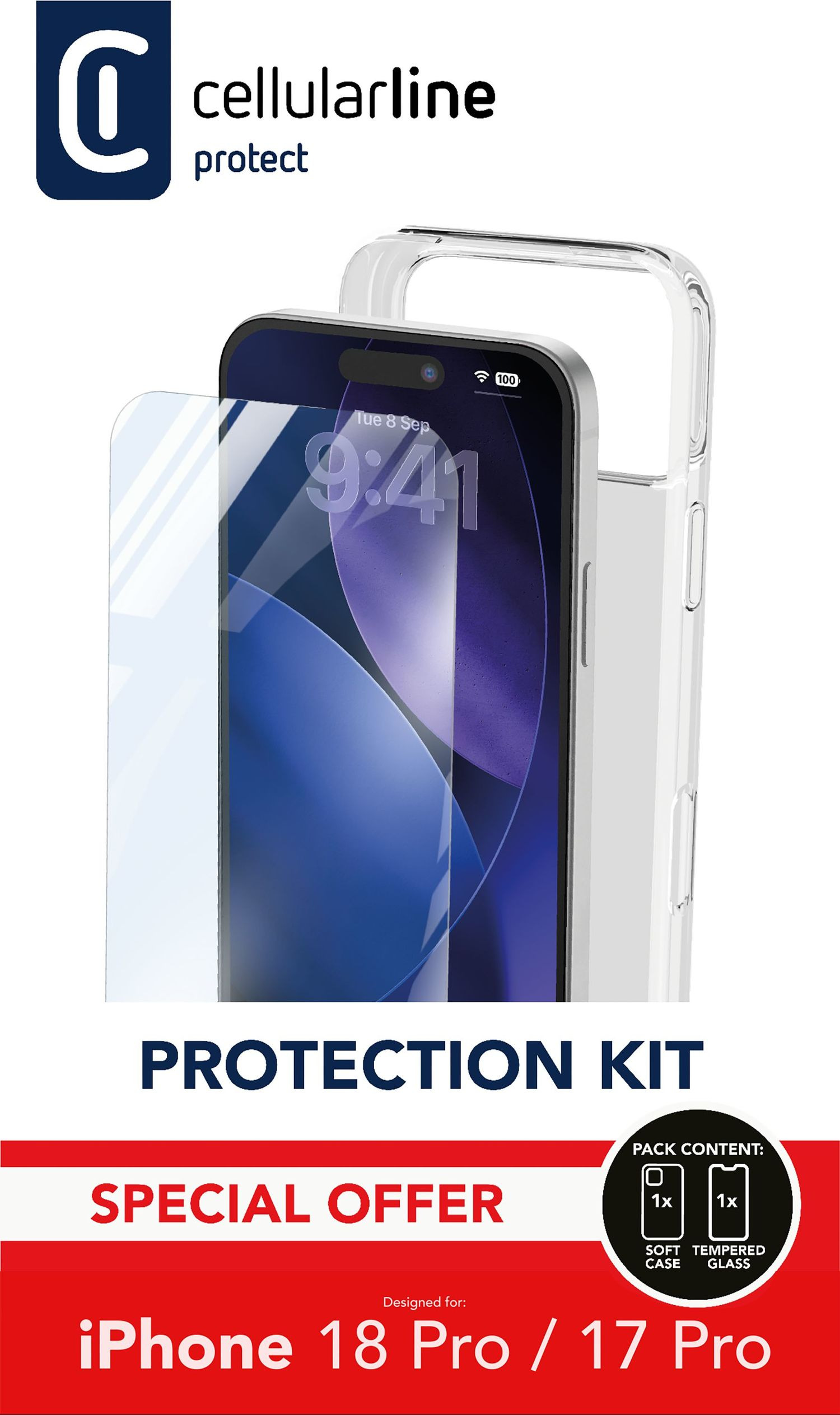 Cellularline PROTECTION KIT - IPHONE 17 PRO / 18 PRO – image 2