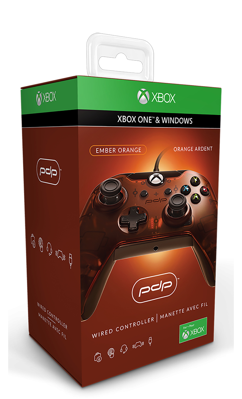 PDP 048-082-EU-OR Gaming Controller Black, Orange USB Gamepad Analogue / Digital PC, Xbox One – image 3