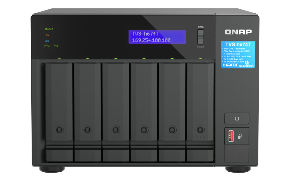 QNAP TVS-h674T NAS Tower Intel® Core™ i5 i5-12400 – image 2