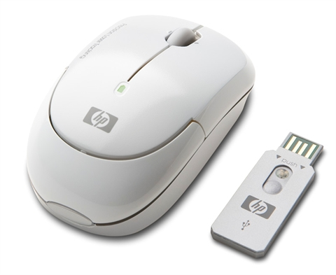HP White Wireless Laser Mini Mouse – image 4