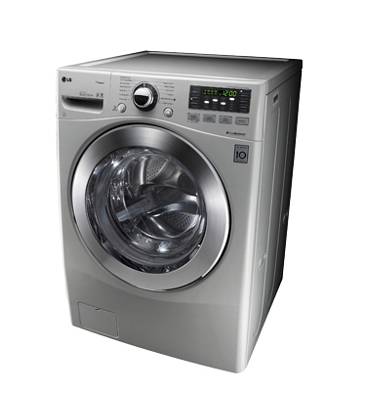 LG WM3070HVA washing machine Front-load 1200 RPM Silver, Stainless steel – image 2