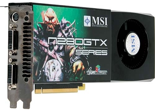 MSI V801-491R graphics card GeForce GTX 280