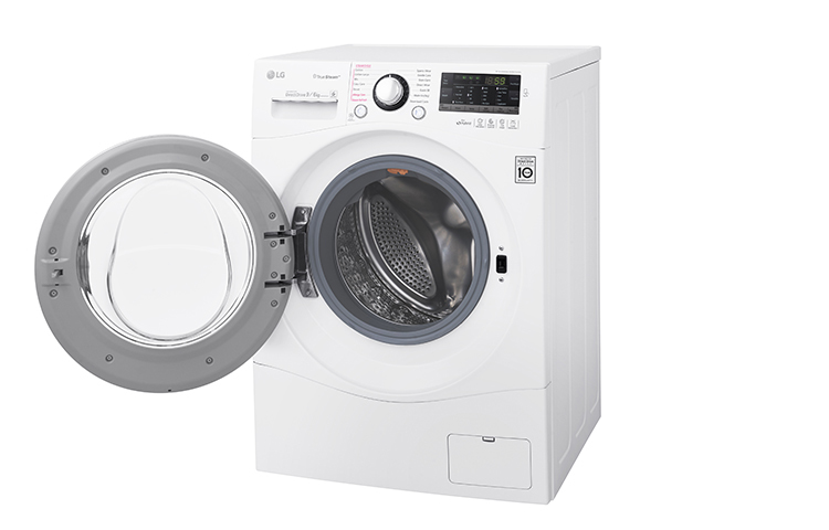 LG FH4A8FDH2N washer dryer Freestanding Front-load Black, White – image 3