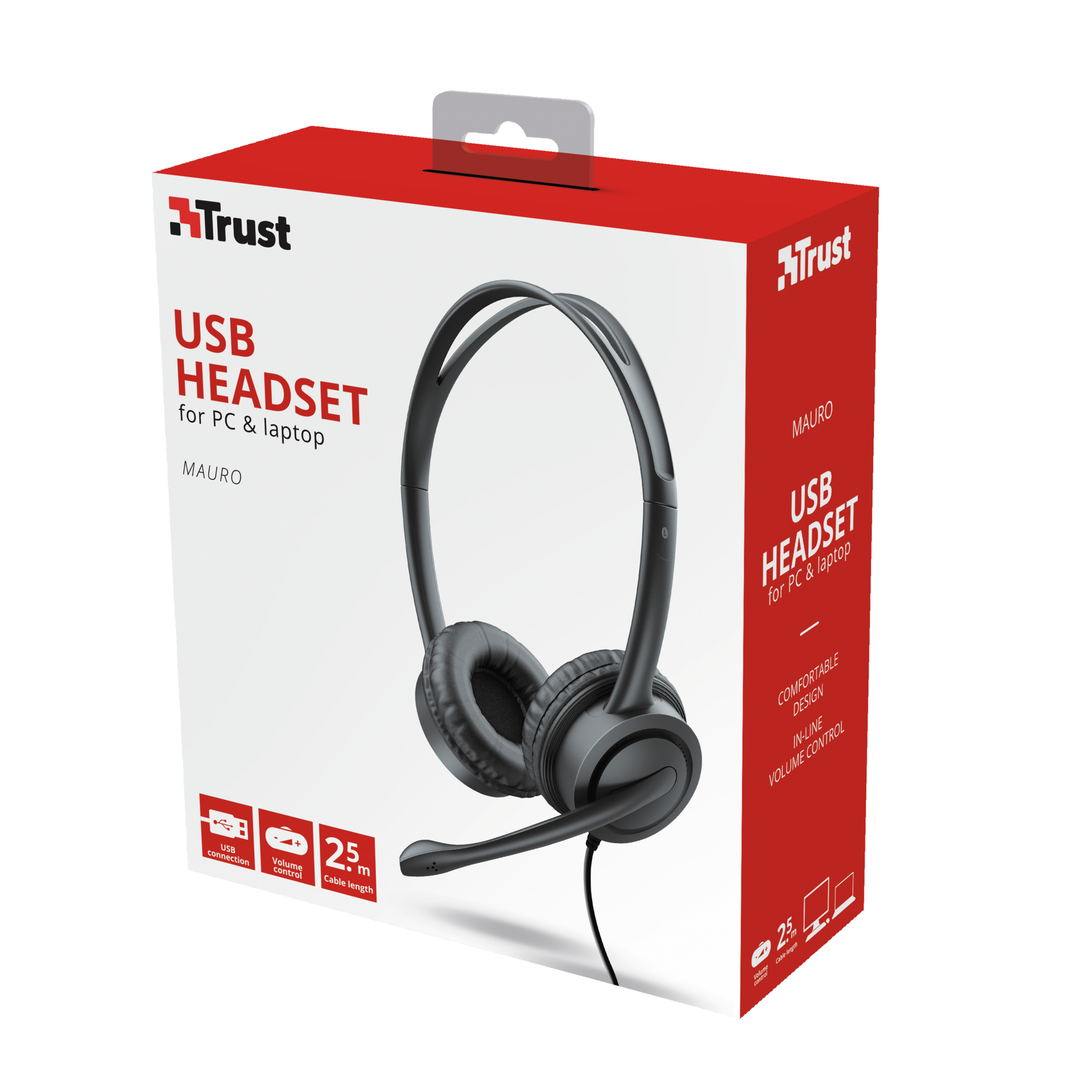 Trust Mauro Headset Wired Head-band Calls/Music – image 5