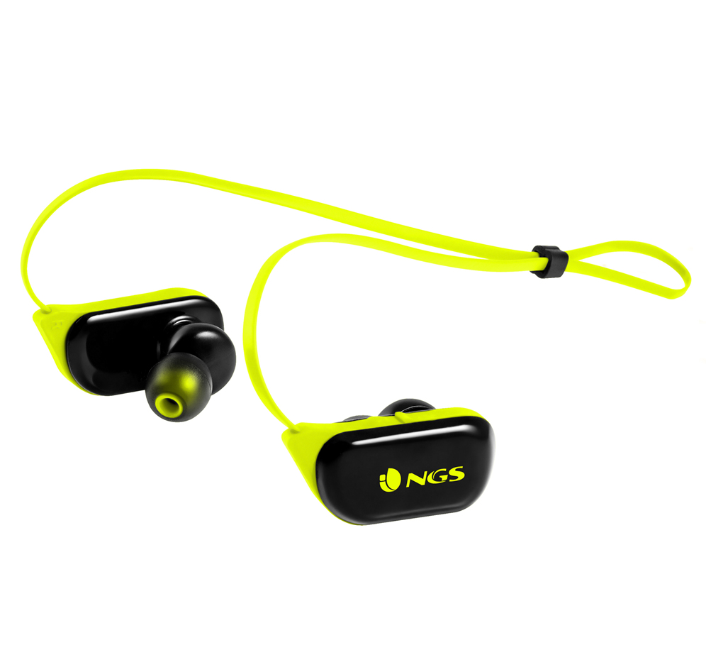 NGS ARTICARANGERYELLOW headphones/headset Wireless In-ear, Neck-band Sports Bluetooth Black, Yellow