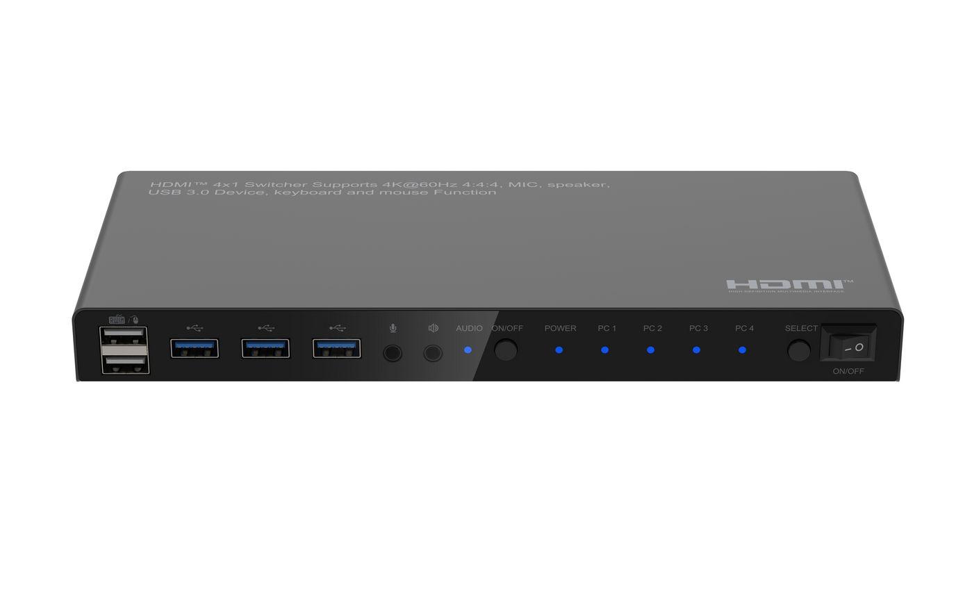 Microconnect MC-HDMIKVM0401-USB3-4K KVM switch Black – image 3