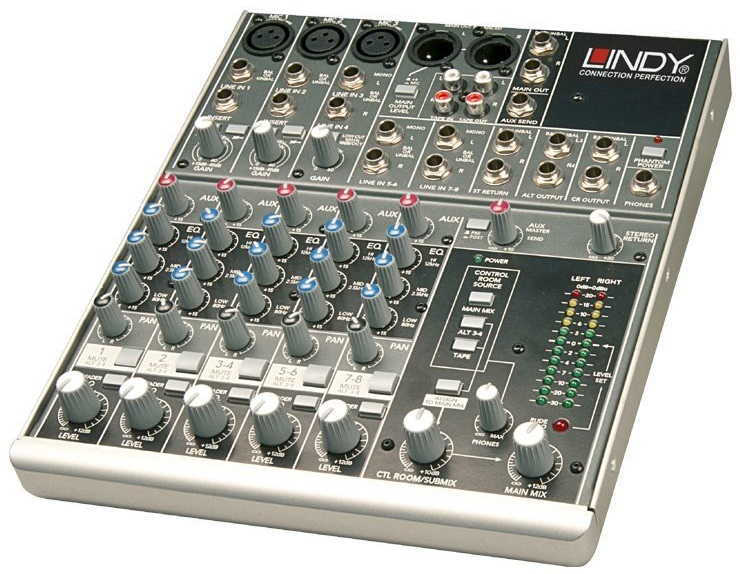 Lindy 6130 audio mixer 8 channels 10