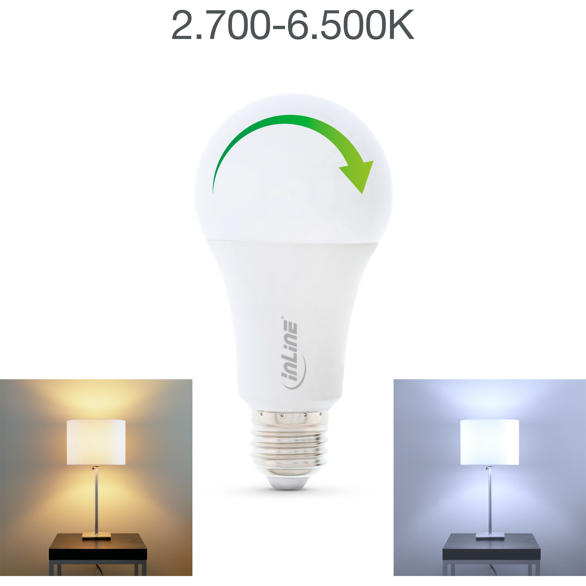 InLine SmartHome LED bulb RGB E27, 900LM – image 5