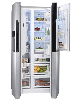LG GW-S6038AC side-by-side refrigerator Freestanding – image 5