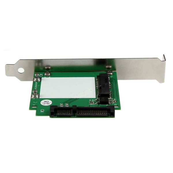 StarTech.com SATA to mSATA SSD Adapter w/ Full and Low Profile Brackets – SATA to Mini SATA Converter Card – image 4