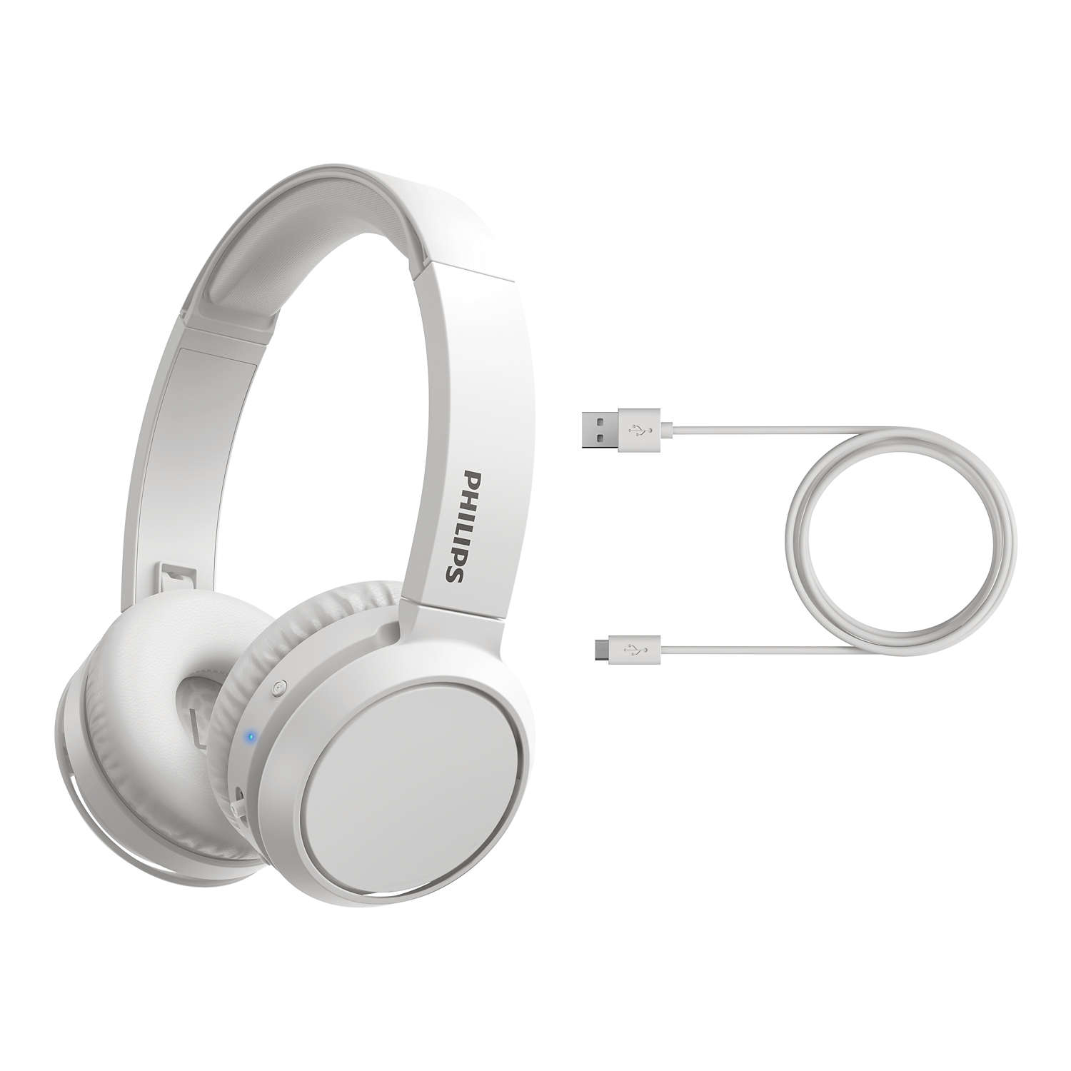 Philips 4000 series TAH4205WT/00 headphones/headset Wireless Head-band Calls/Music USB Type-C Bluetooth White – image 2
