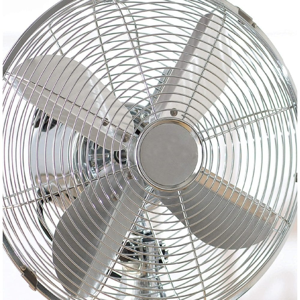 Daewoo 12-inch Metal Chrome Desk Fan – image 3