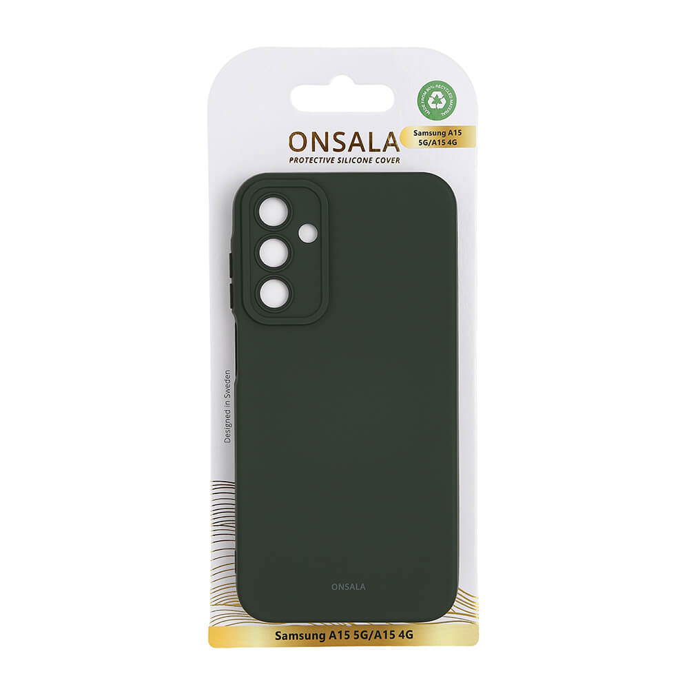 Onsala Phone Case with Silicone Feel Olive Green - Samsung A15 – image 2