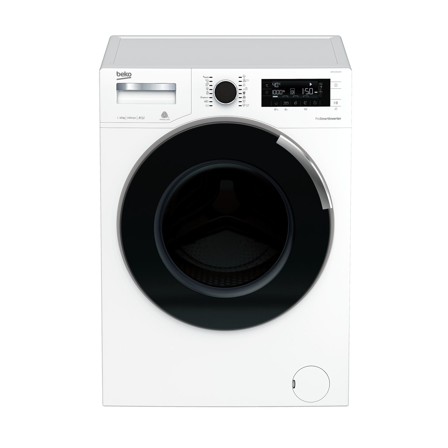 Beko WMP12744XST — vue 1 sur 2