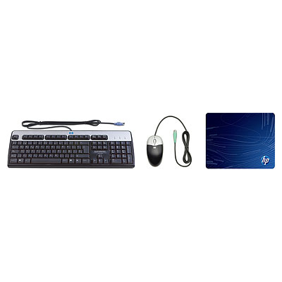 HP KF886AA keyboard Mouse included Office PS/2