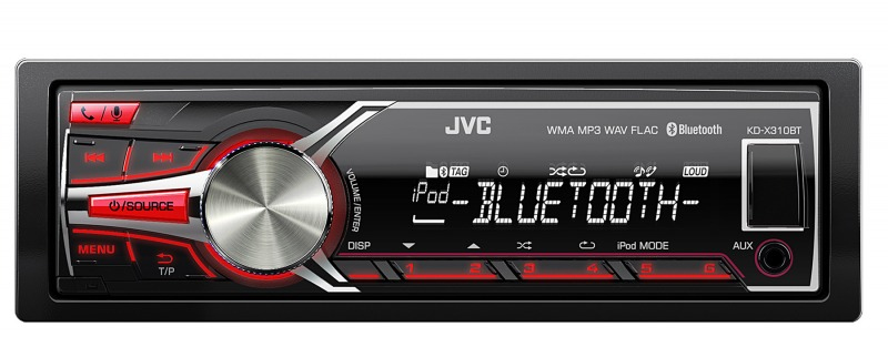 JVC KD-X310BTE car media receiver Black