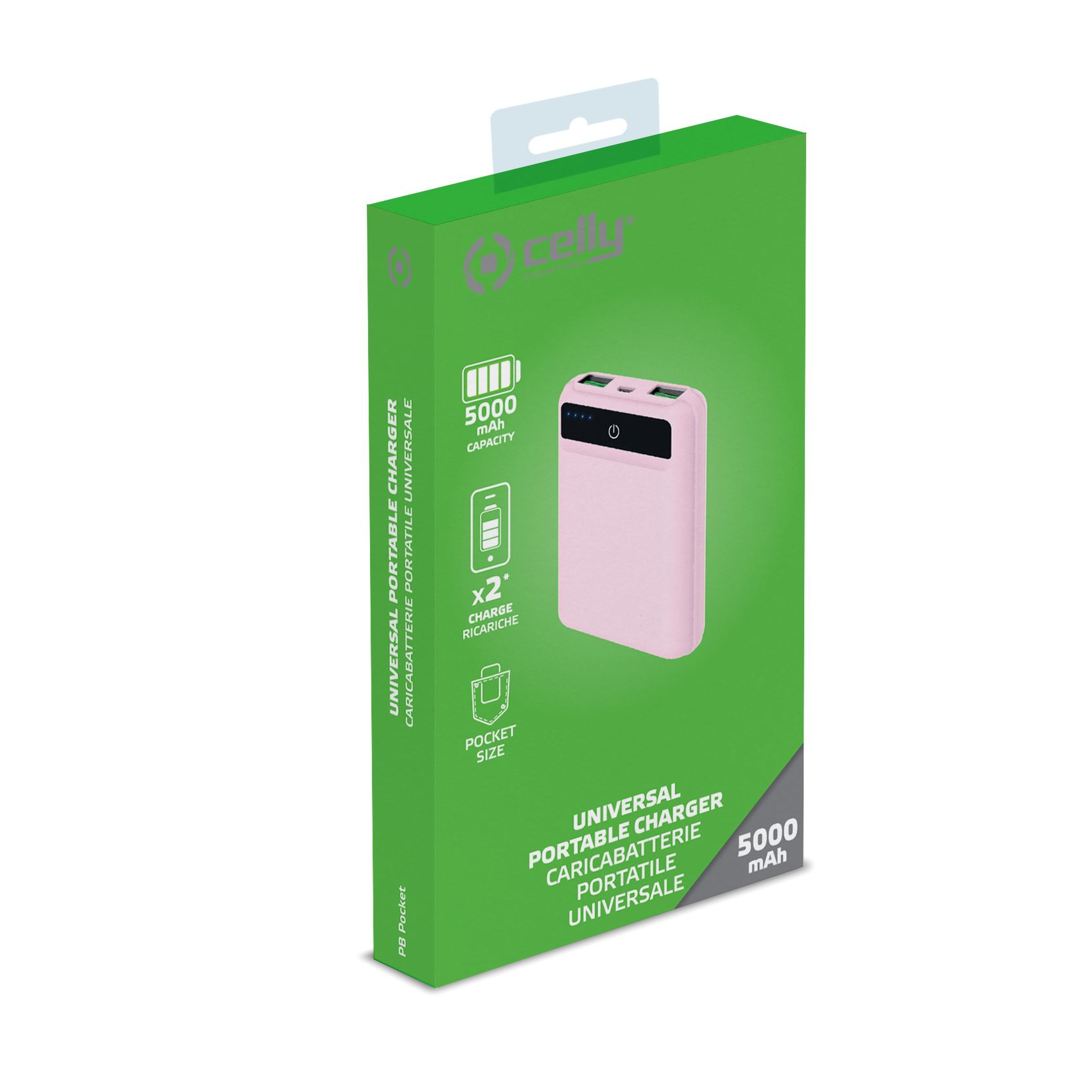 Celly PBPOCKET5000PK power bank Lithium Polymer (LiPo) – image 5