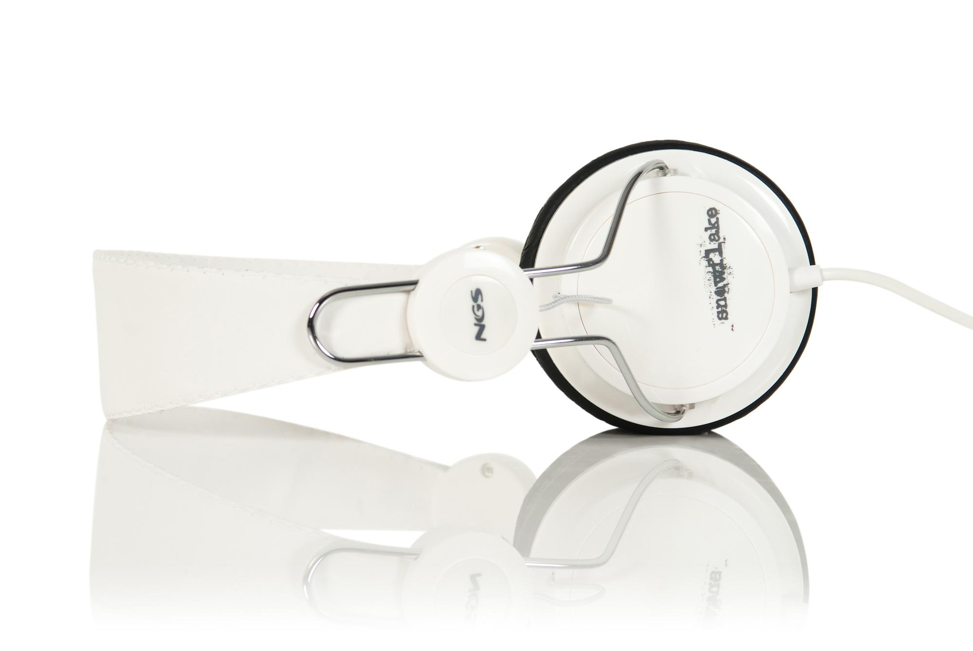 NGS Snowflake Headphones Wired Black, White – image 3