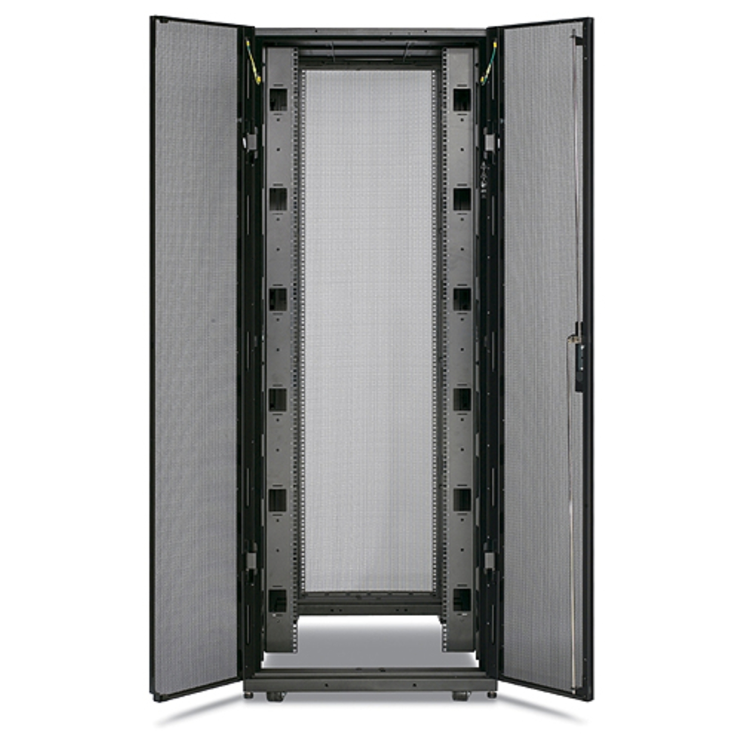 APC NetShelter SX, Server Rack Enclosure, 42U, Black, 1991.4H x 750W x 1070D mm. Type: Freestanding rack, Rack capacity: 4