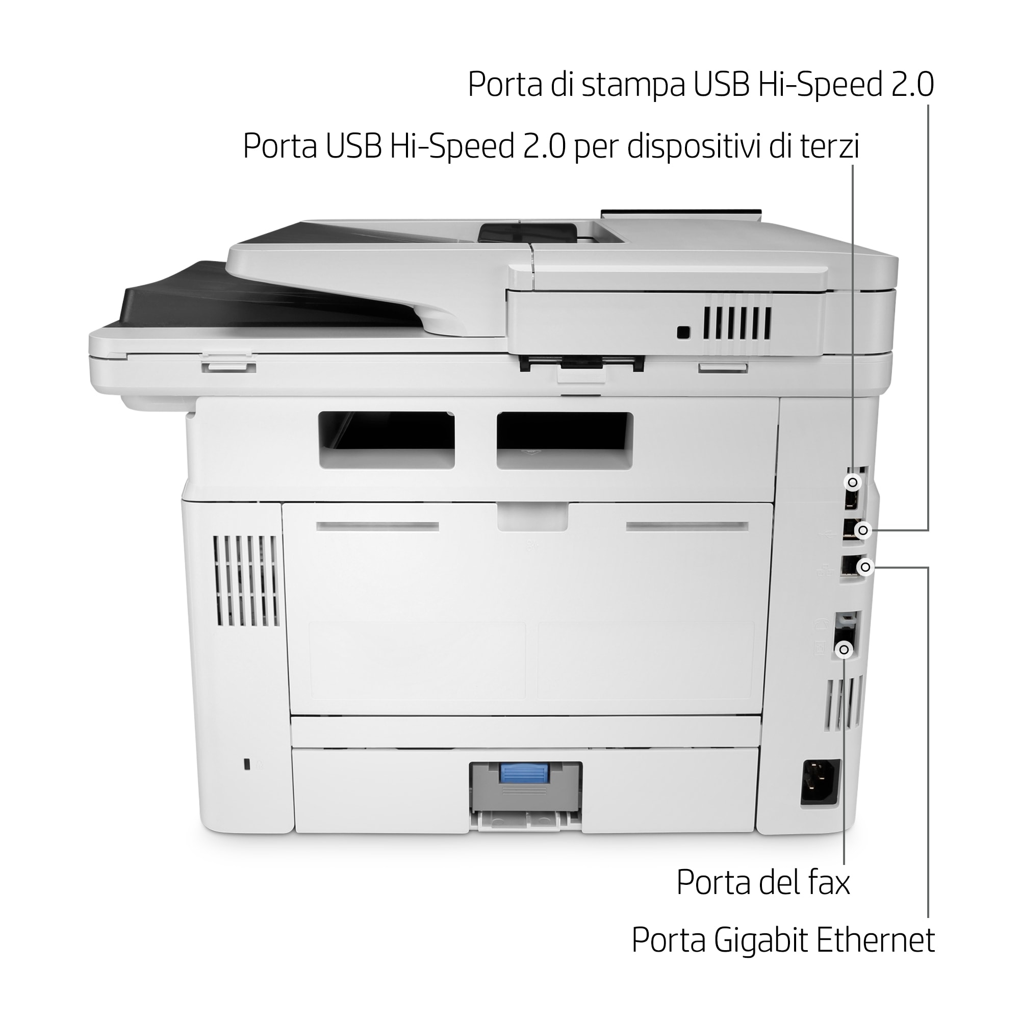 HP LaserJet Enterprise MFP M430f - Stampante multifunzione - B/N - laser - Miniatura 7
