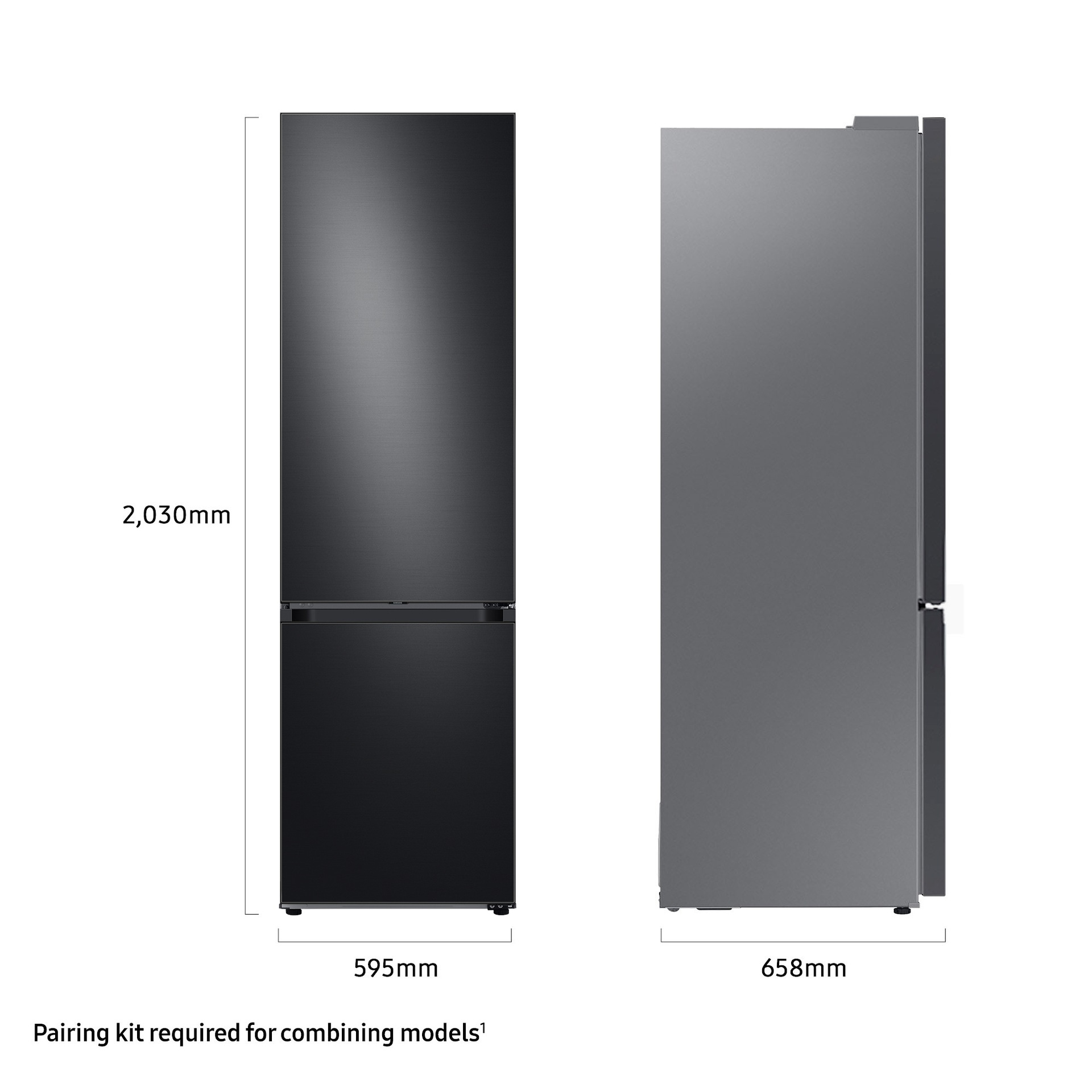 Samsung Bespoke RB38A7B6BB1/EU Classic Fridge Freezer with SpaceMax™ Technology - Clean Black – image 3