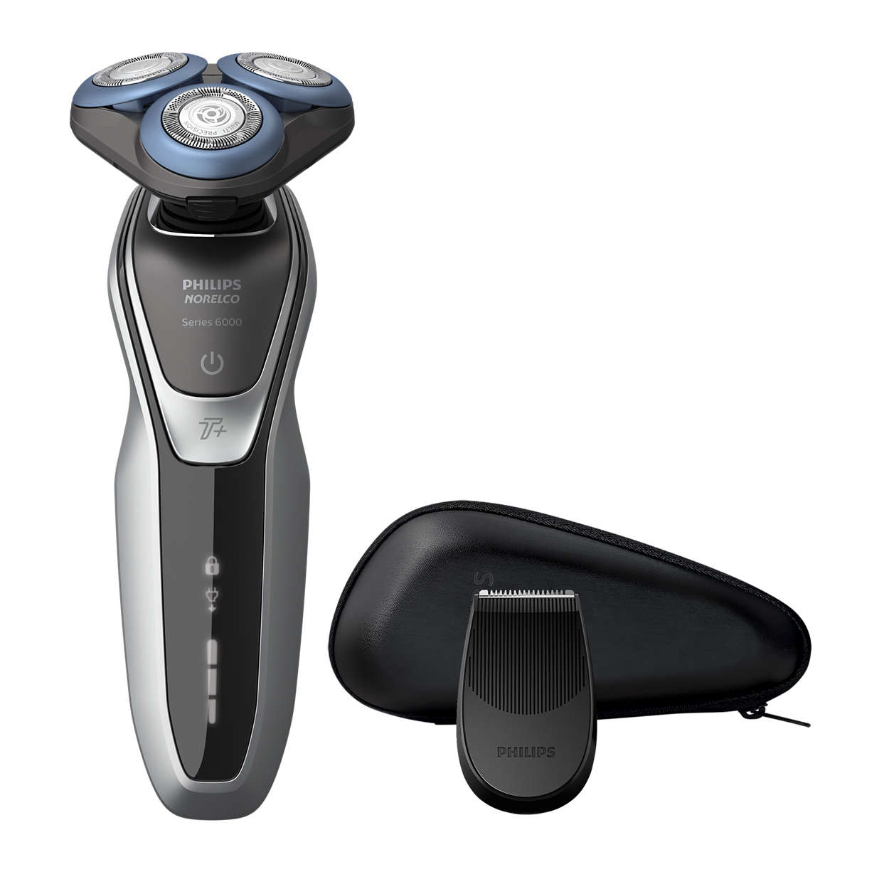 Philips S6540/90 men's shaver Rotation shaver Trimmer Black, Silver – image 1