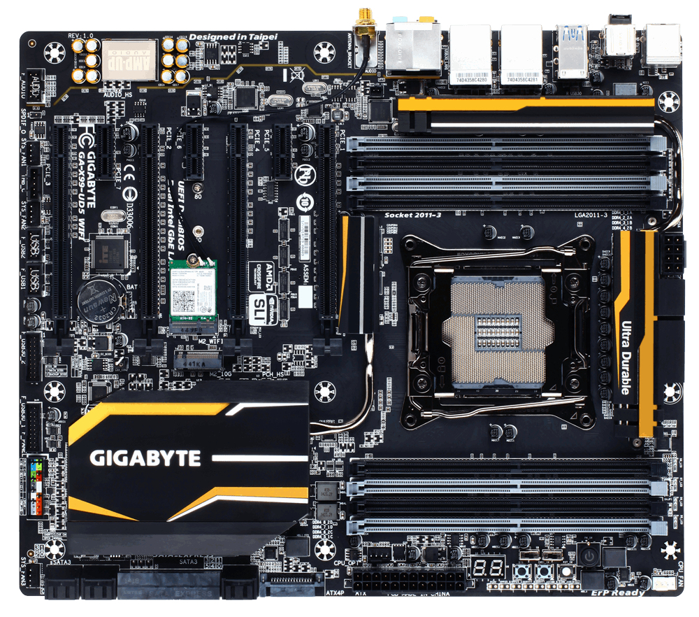 GIGABYTE GA-X99-UD5WIFI motherboard Intel® X99 LGA 2011-v3 Extended ATX