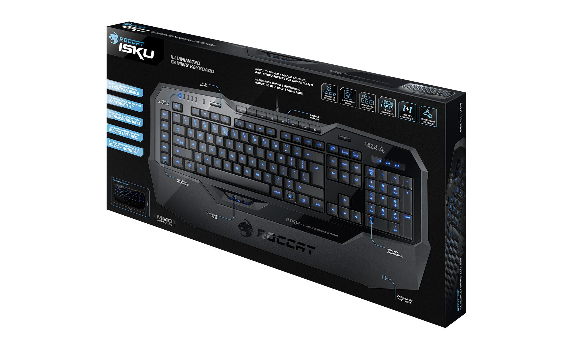 Turtle Beach Isku Illuminated Gaming Keyboard BE Layout – image 4