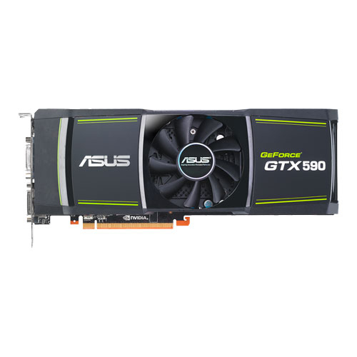 ASUS ENGTX590/3DIS/3GD5 graphics card NVIDIA GeForce GTX 590 – image 1