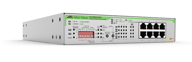 Allied Telesis GS920/8PS Unmanaged Gigabit Ethernet (10/100/1000) Power over Ethernet (PoE) Stainless steel