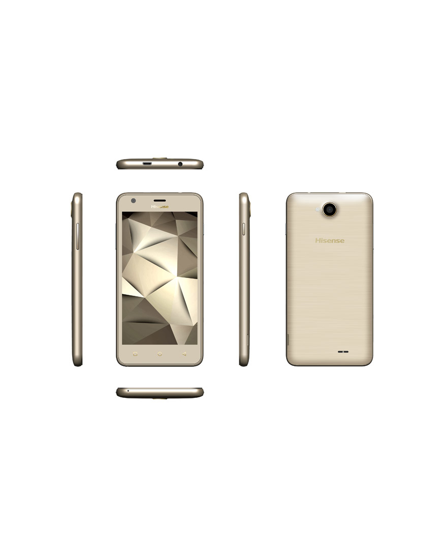 Hisense U962 12.7 cm (5") Dual SIM Android 6.0 3G Micro-USB 1 GB 8 GB 2000 mAh Gold – image 3