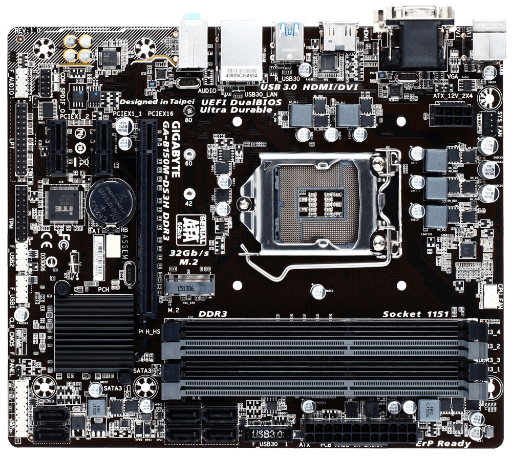 GIGABYTE GA-B150M-DS3H DDR3 – image 2