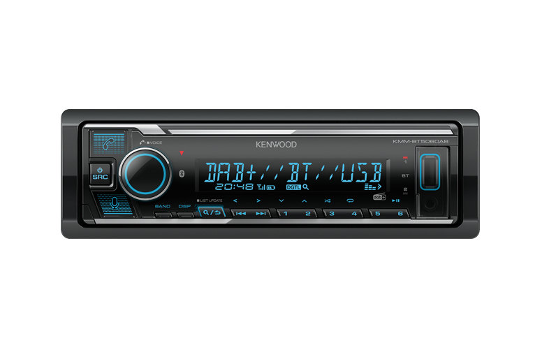 Kenwood KMM-BT506DAB car media receiver Black