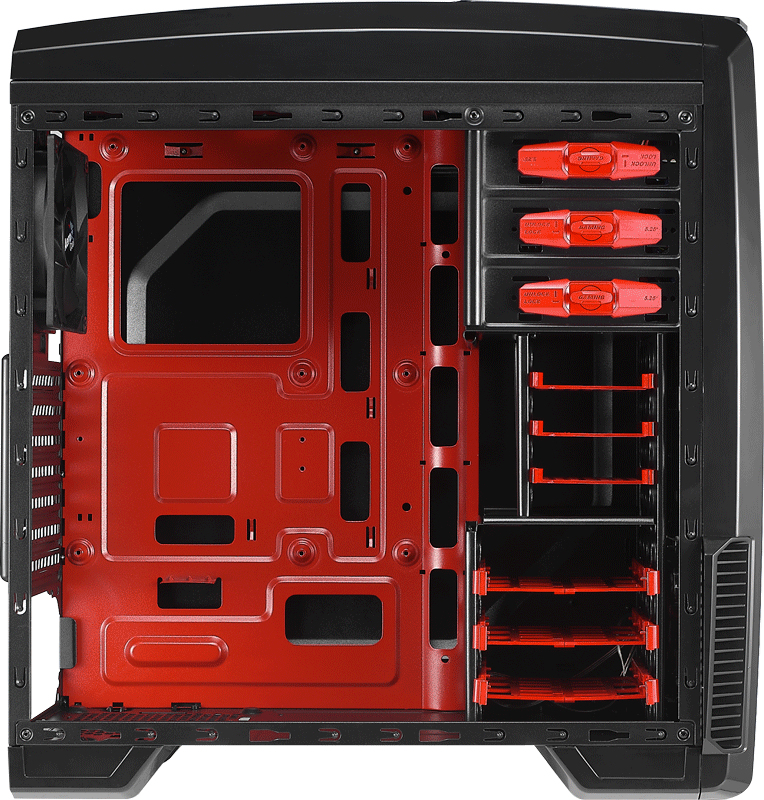 Aerocool AE-GTBE750 computer case Midi Tower Black, Red – image 6