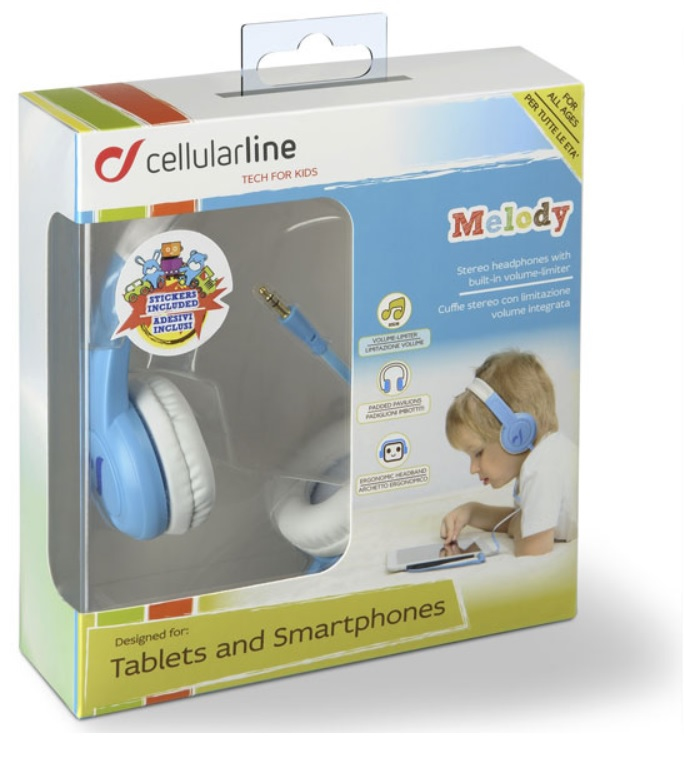 Cellularline MELODYB headphones/headset Wired Head-band Blue – image 2
