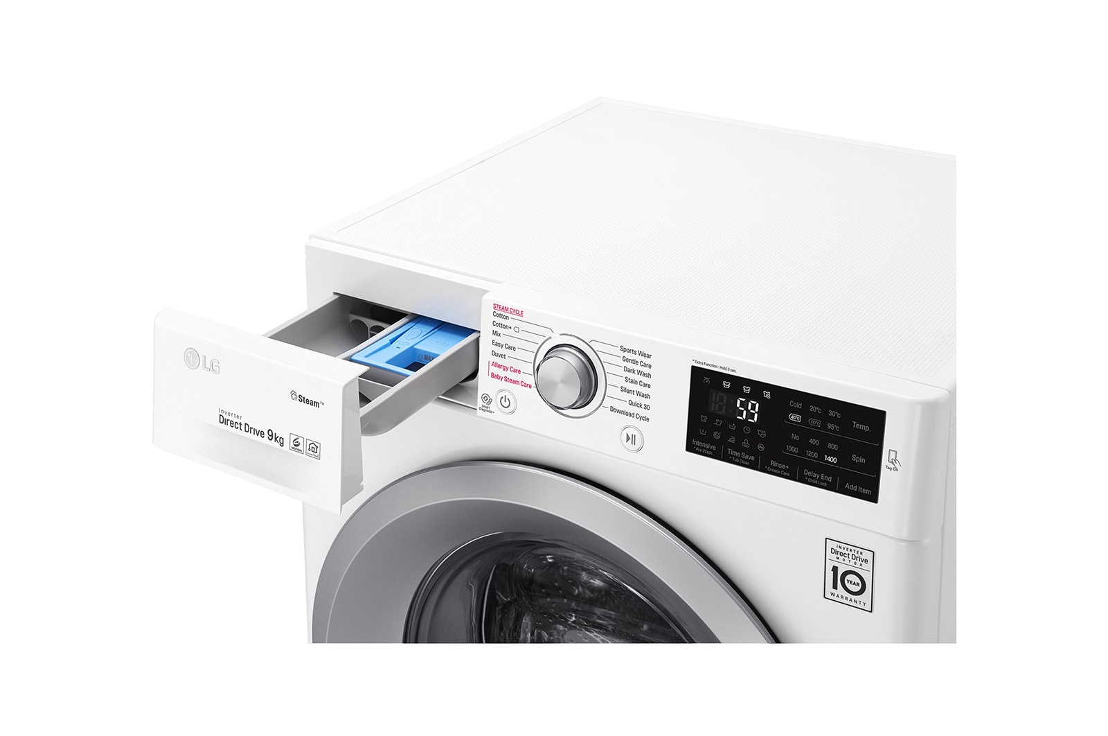 LG F4J5VY4W washing machine Front-load – image 5