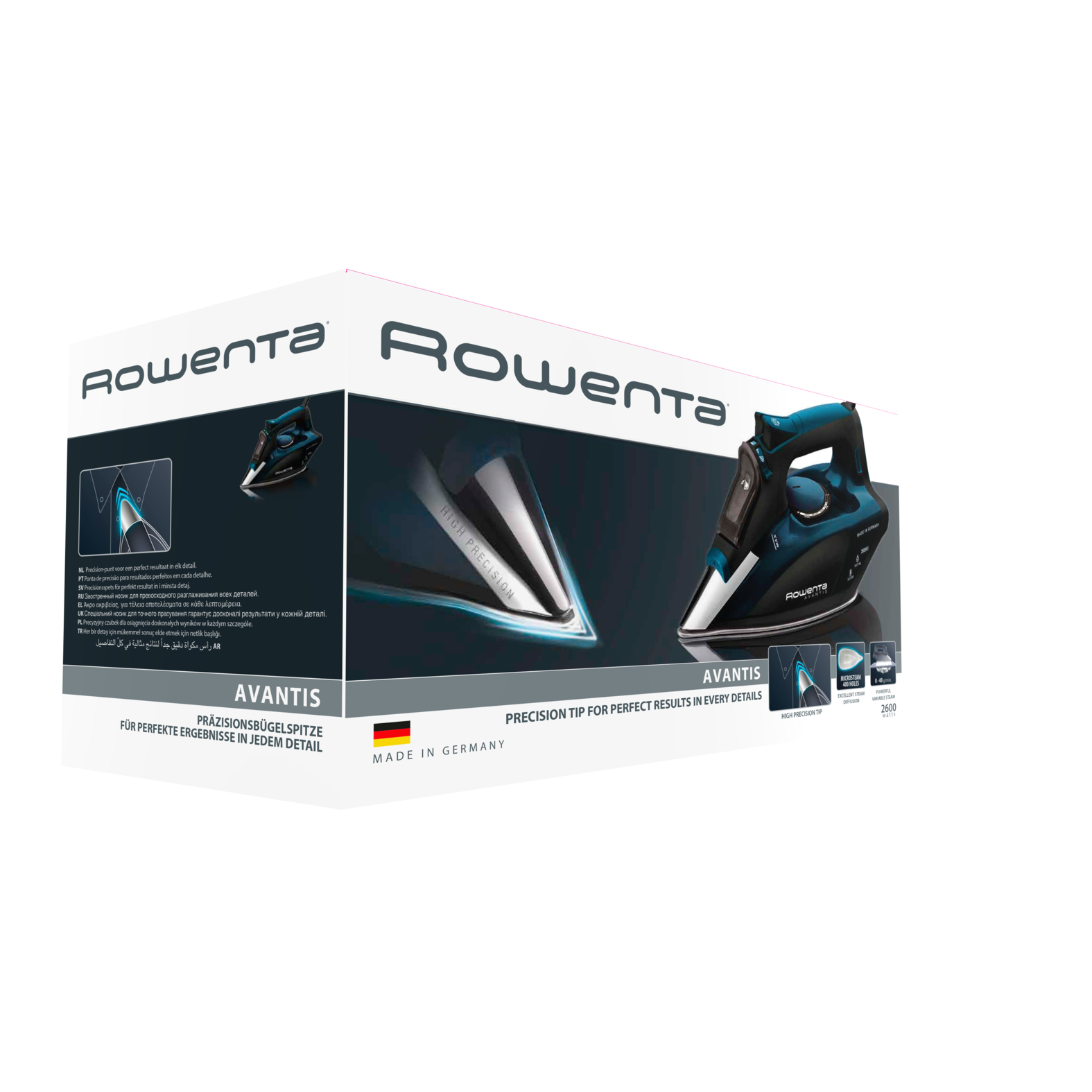 Rowenta DW5127 Steam iron Microsteam 400 Laser soleplate – image 4