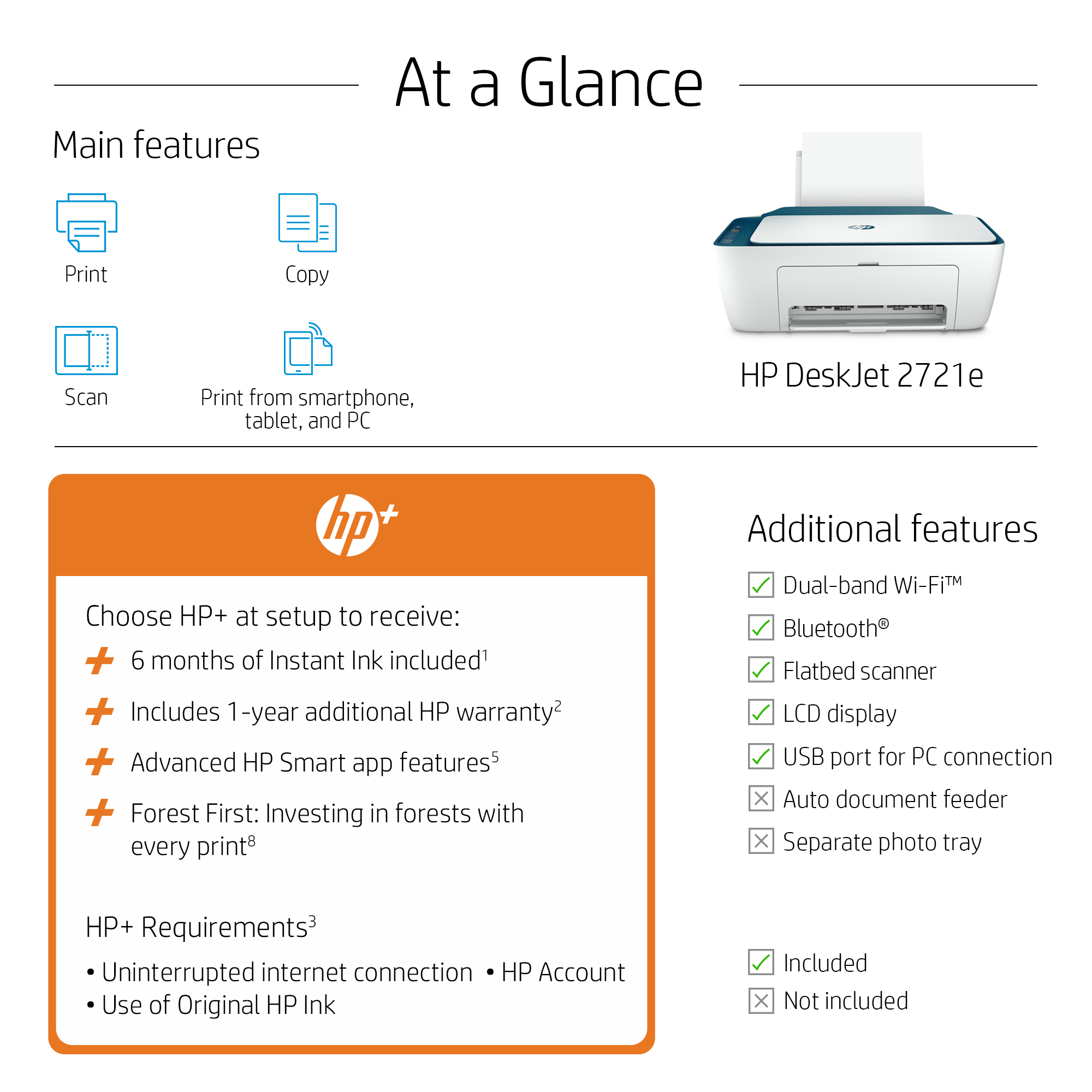 HP DeskJet 2721e AiO Printer – image 8
