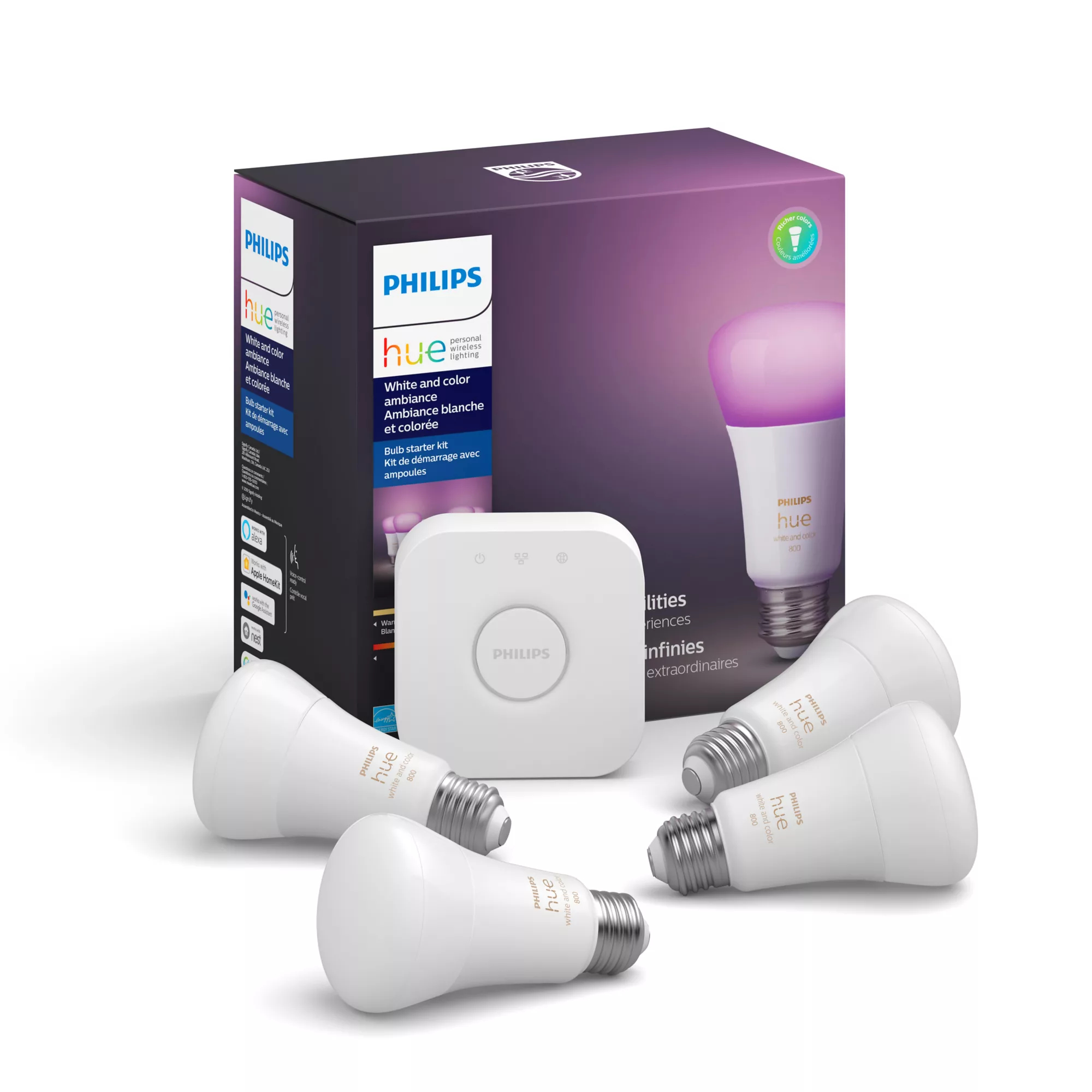 Philips by Signify Philips Hue White and colour ambience 046677548551 smart lighting Smart lighting kit Bluetooth/Zigbee