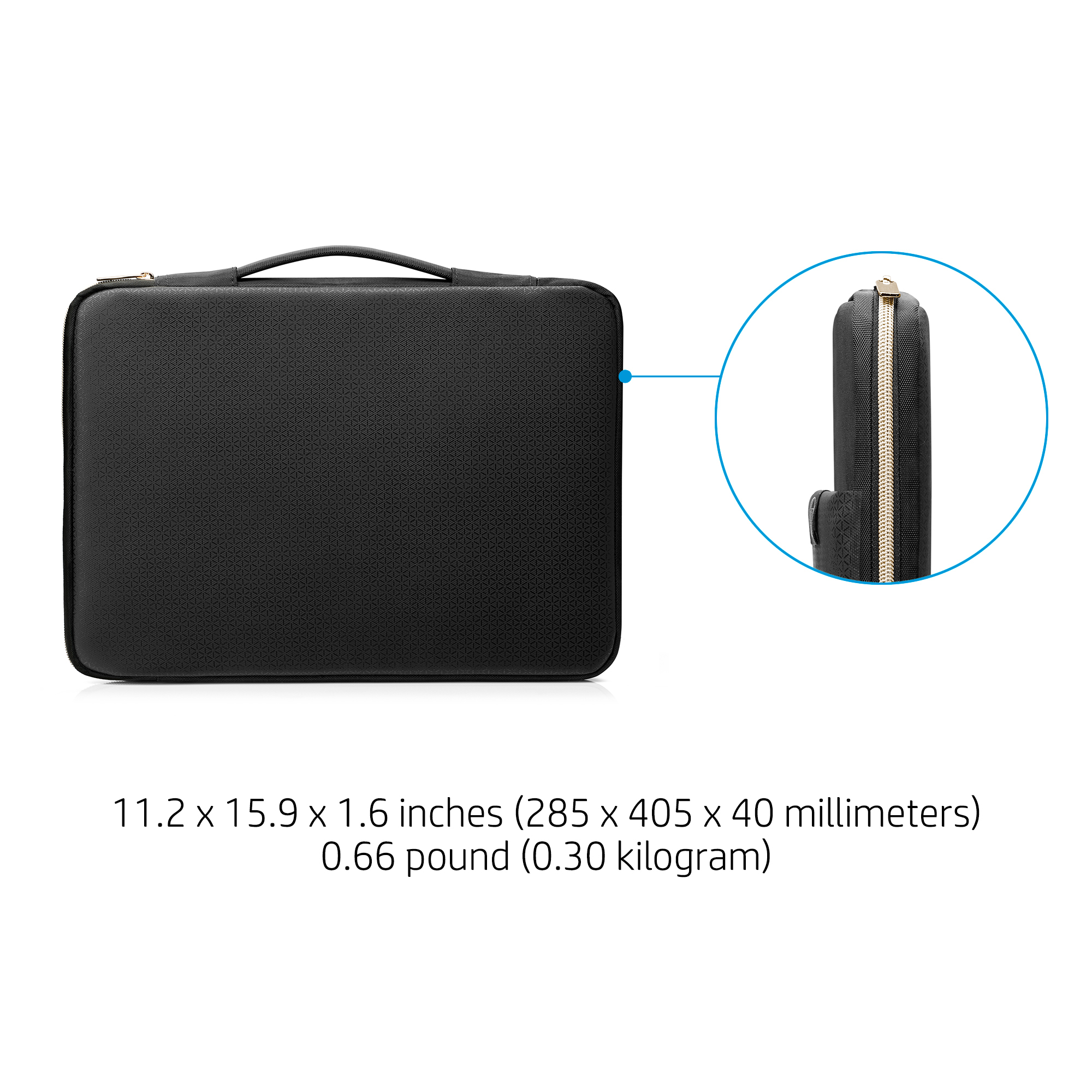 HP 3XD35AA 39.6 cm (15.6") Sleeve case Black, Gold – image 7