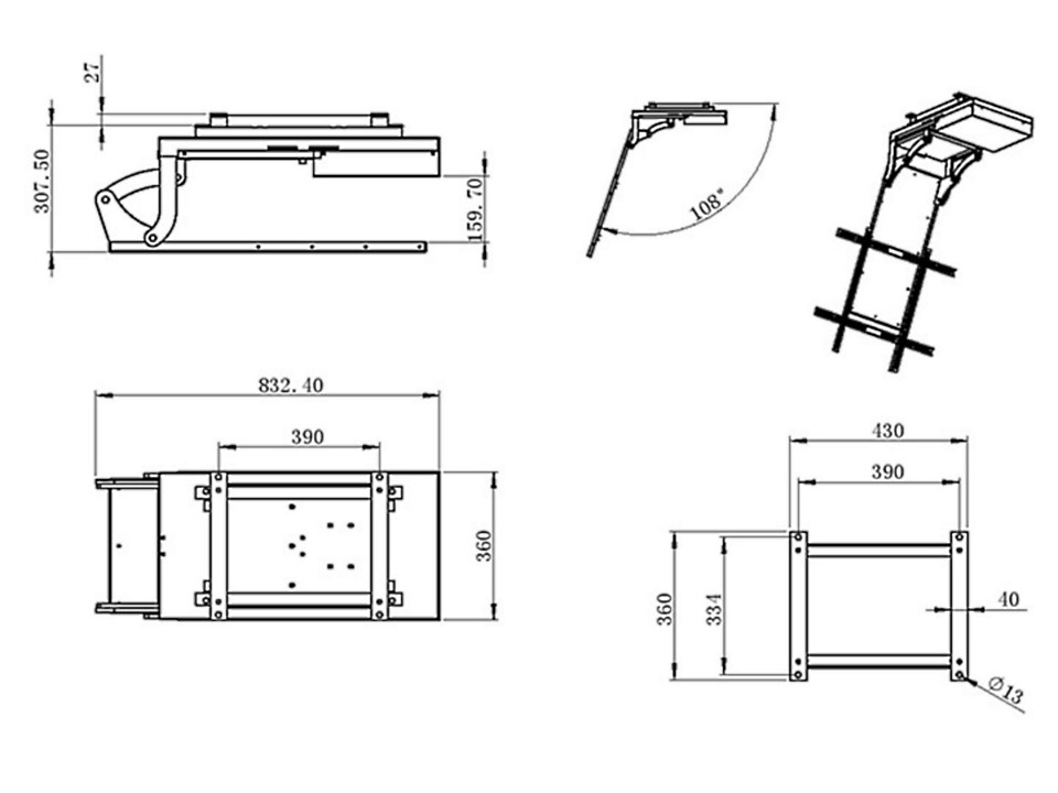 Multibrackets M Motorized Ceilingmount Inverted – image 6