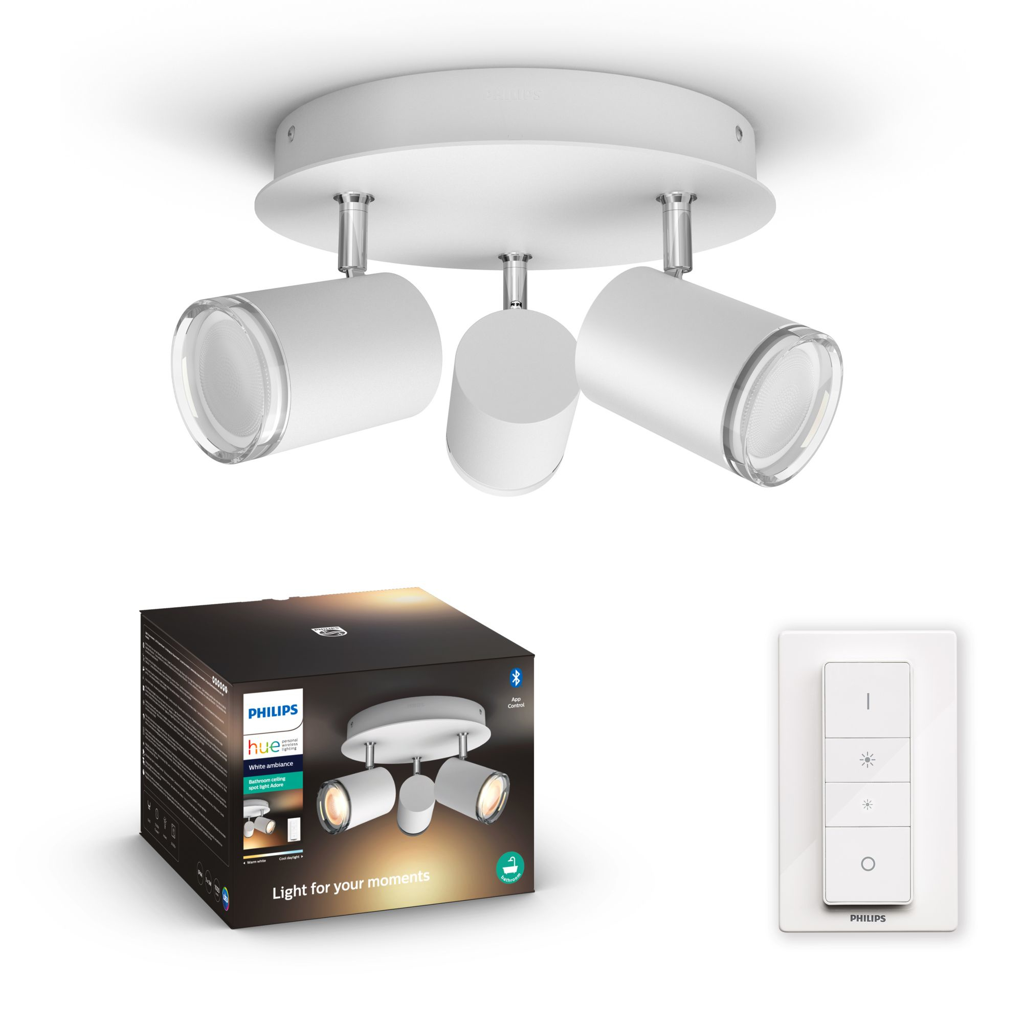 Philips by Signify Philips Hue White ambience Adore Bathroom ceiling spot light – image 5