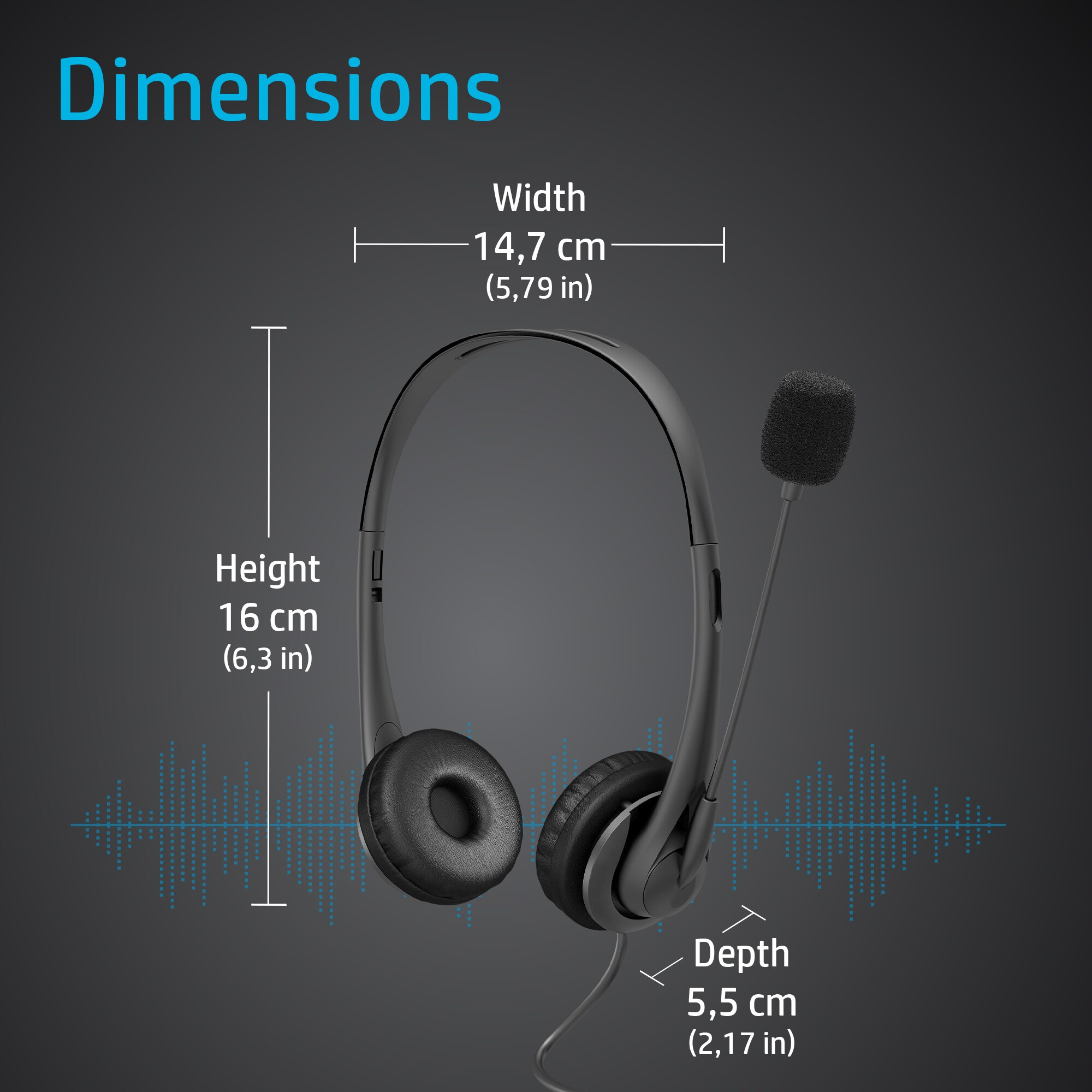 HP 3.5mm G2 Stereo Headset – image 4