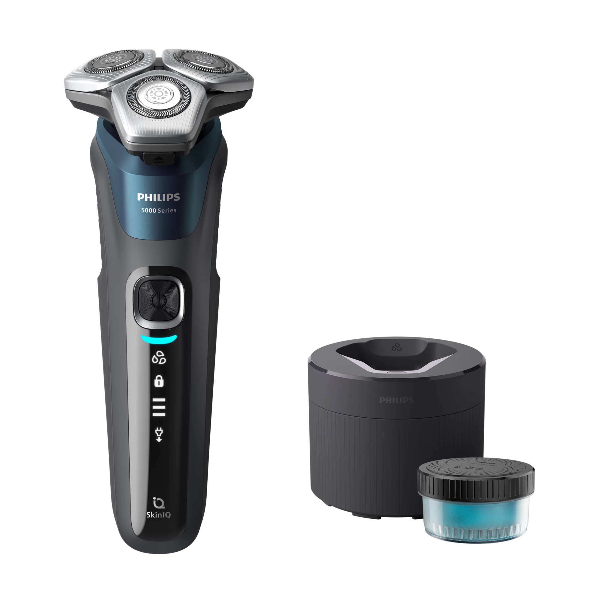 Philips SHAVER Series 5000 SU5899/40 men's shaver Rotation shaver Trimmer Black, Blue – image 1