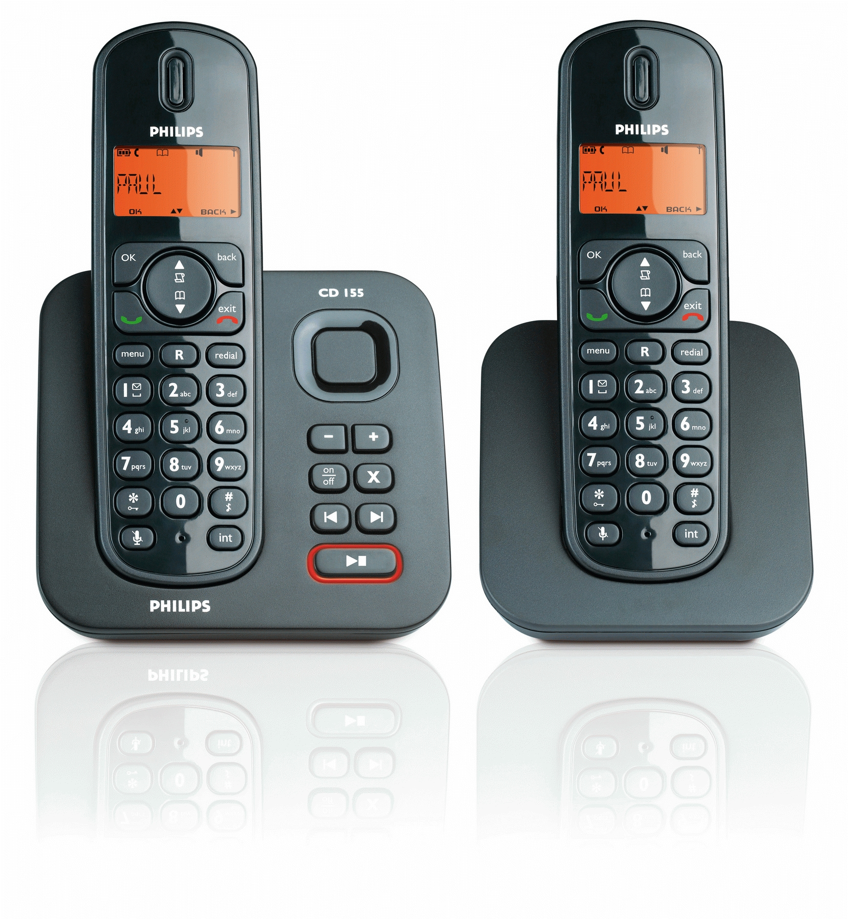 Philips Perfect sound CD1552B/38 telephone DECT telephone Caller ID Black – image 2