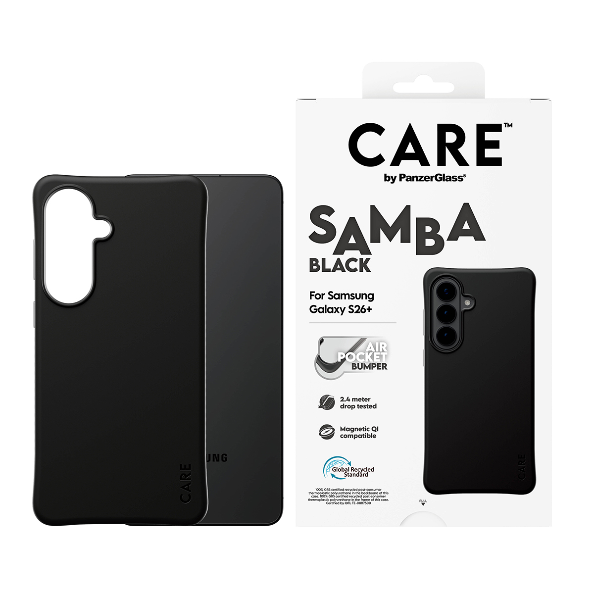 PanzerGlass CARE™ by PanzerGlass® Samba Case Black w. Qi Samsung Galaxy S26+ – image 2